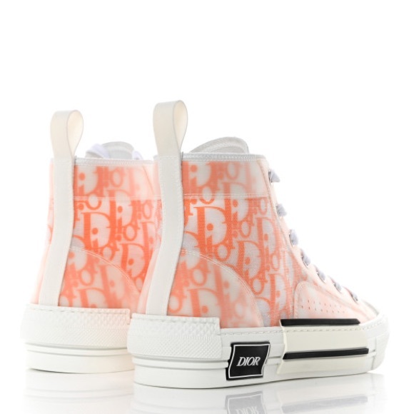 Dior men’s limited edition oblique logo monogram B23 high top sneakers NEW - Picture 3 of 12